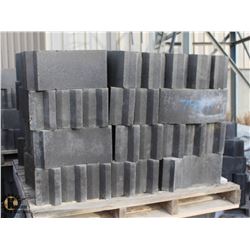 PALLET OF DARK GREY FIRE PIT BRICKS