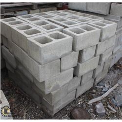 PALLET OF SPLIT FACED CINDER BLOCKS
