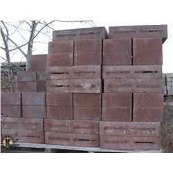 4 PARTIAL PALLETS TERRACOTTA PARTITION BLOCKS