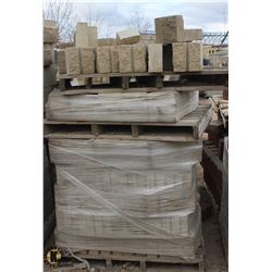 STACK OF ASSORTED LIGHT GREY SPLIT FACE BLOCKS