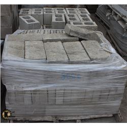 PALLET OF SCORED SPLIT FACED BLOCKS