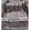Image 1 : 2 PALLET OF DARK RED SPLIT FACED BLOCKS SOLD W/