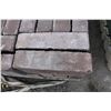 Image 2 : 2 PALLET OF DARK RED SPLIT FACED BLOCKS SOLD W/