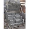 Image 1 : PALLET OF DARK GREY SPLIT FACED BLOCKS