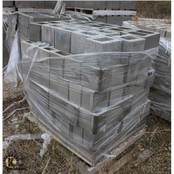 6 PALLETS OF ASSORTED BULLNOSE CINDER BLOCKS