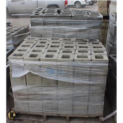 PALLETS OF BULLNOSE HALF CINDER BLOCK