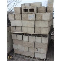 PALLET OF SANDSTONE SPLIT FACE CORNER BLOCKS