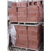 Image 1 : PALLET OF TERRACOTTA SPLIT FACED CINDER BLOCKS