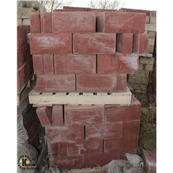 PALLETS OF TERRACOTTA SPLIT FACE CORNER BLOCK