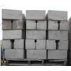 Image 1 : PALLET OF LIGHT GREY LEDGE CINDER BLOCKS