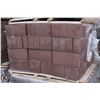 Image 1 : PALLET OF BROWN TERRACOTTA SPLIT FACED CINDER