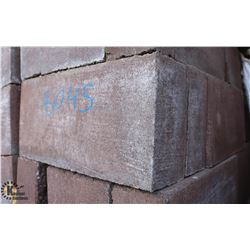 PALLET OF BROWN TERRACOTTA SPLIT FACED CINDER