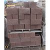 Image 1 : PALLET OF TERRACOTTA SPLIT FACED CINDER BLOCKS