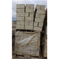PALLET OF LIGHT GREY PILLAR BLOCKS