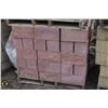 Image 1 : PALLET OF PINK SPLIT FACE CINDER BLOCKS