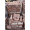 Image 1 : PALLET OF TERRACOTTA SPLIT FACED CONCRETE BLOCKS