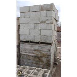 PALLET OF LIGHT GREY PILLAR BLOCKS
