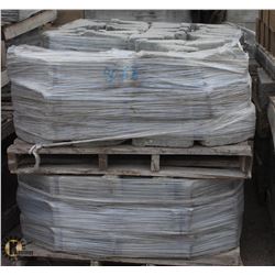 PALLET OF LIGHT GREY WEDGE INTERLOCKING RETAINING