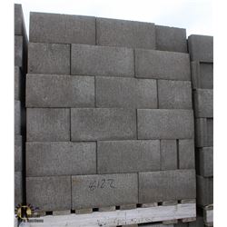 PALLET OF CINDER BLOCK WITH UTILITY KNOCKOUTS