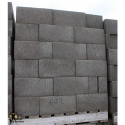PALLET OF CINDER BLOCK WITH UTILITY KNOCKOUTS