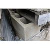 Image 2 : PALLET OF SPLIT FACE CINDER BLOCKS