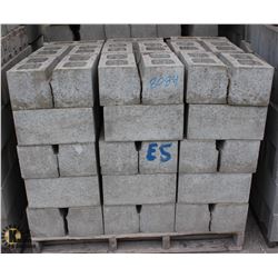PALLET OF SPLIT FACED LEDGE CINDER BLOCKS