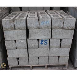 PALLET OF SPLIT FACED LEDGE CINDER BLOCKS