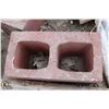 Image 2 : PALLET OF TERRACOTTA SPLIT FACE CINDER BLOCKS