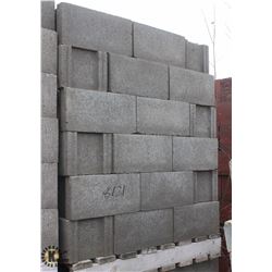 PALLET OF LIGHT GREY STRETCHER BLOCKS