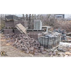 8 BINDED ASSORTED SIZE PAVING STONE INCL.