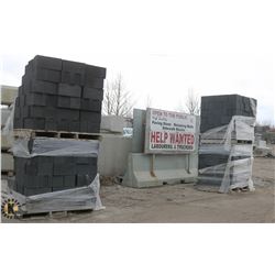 4 PALLETS OF DARK GREY STRETCHER BRICK
