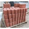 Image 1 : PALLET OF RED FIREPIT BRICK (CURVED, INTERLOCKING)