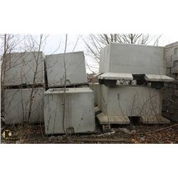 LOT OF ASSORTED CONCRETE BOXES