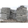 Image 1 : 9 PALLETS OF ASSORTED SIZE CONCRETE BLOCKS