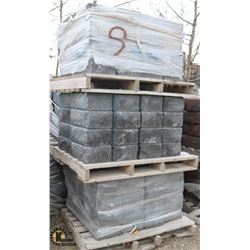 5 SKIDS OF DARK GREY RETAINING WALL BLOCKS
