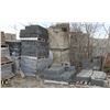 Image 1 : 8 PALLETS OF ASSORTED DARK GREY CONCRETE BLOCKS