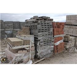 14 PALLETS OF ASSORTED BRICKS AND BLOCKS