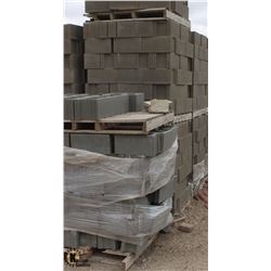 12 PALLETS OF GREY STRETCHER BLOCKS