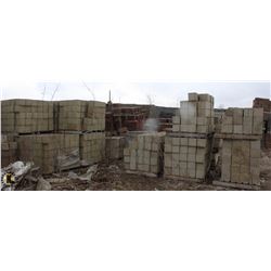 11 PALLETS OF ASSORTED BRICKS AND BLOCKS