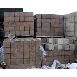 14 PALLETS OF ASSORTED HALF BLOCKS