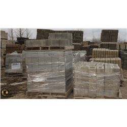 9 PALLETS OF ASSORTED BRICKS AND BLOCKS