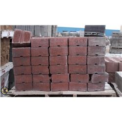 PALLET OF TERRACOTTA RETAINING WALL BLOCKS