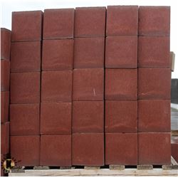 PALLET OF TERRACOTTA HALF CINDER BLOCK