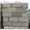 Image 1 : PALLET OF GREY SPLIT FACE CINDER BLOCKS