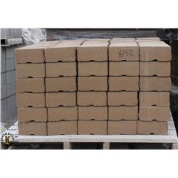 PALLET OF BROWN RETAINING WALL BLOCKS