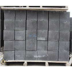 PALLET OF BLACK HALF SPLIT FACED HALF CINDER