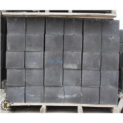 PALLET OF BLACK HALF SPLIT FACED HALF CINDER