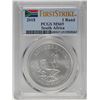 Image 1 : 2018 South Africa Krugerrand Silver Coin PCGS MS69 First Issue