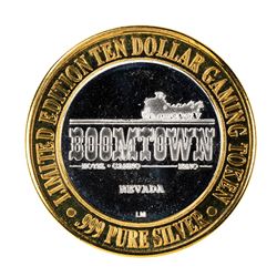 .999 Fine Silver Boomtown Reno, Nevada $10 Limited Edition Gaming Token