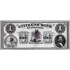 Image 1 : 1800's $1 Citizens Bank of Louisiana Obsolete Note